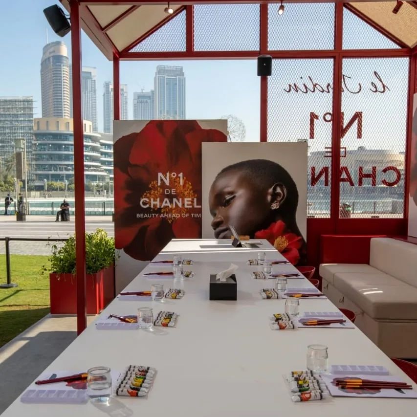 The luxury brand Chanel is bringing a funfair to the city of Dubai happening until March the 19th displaying their new range of skincare, make-up, fragrances, and mists. 