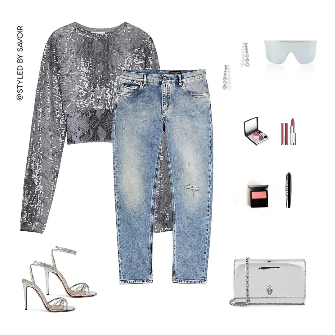 Styled By Savoir this week is about that Casual Chic look with a touch of sequins!