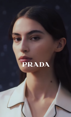 Amira Al-Zuhair, a Saudi model, has landed another campaign, this one with Italian luxury brand Prada.Al-Zuhair, who was raised in Paris by a French mother and a Saudi father, is pictured sporting a pair of oversized black frames with its signature white triangular logo on them. 🤍