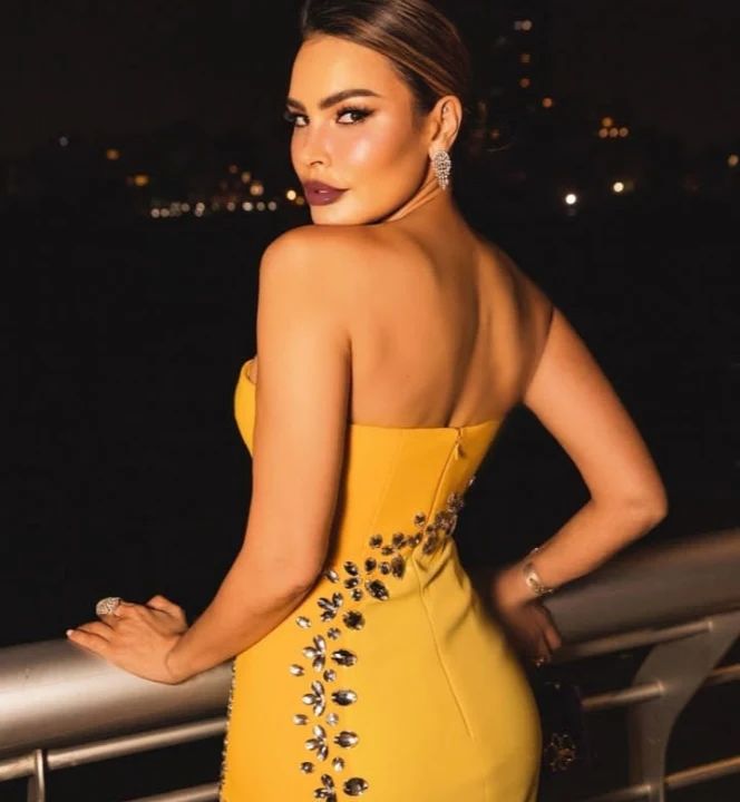 Gorgeous @mimialeblanc at the anniversary celebration of @thelondon.eg