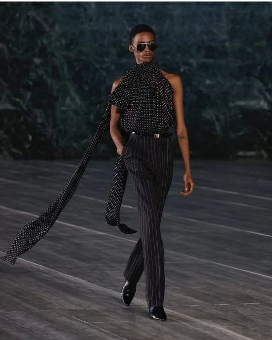 SS24 mens collection by @ysl presented in Berlin.