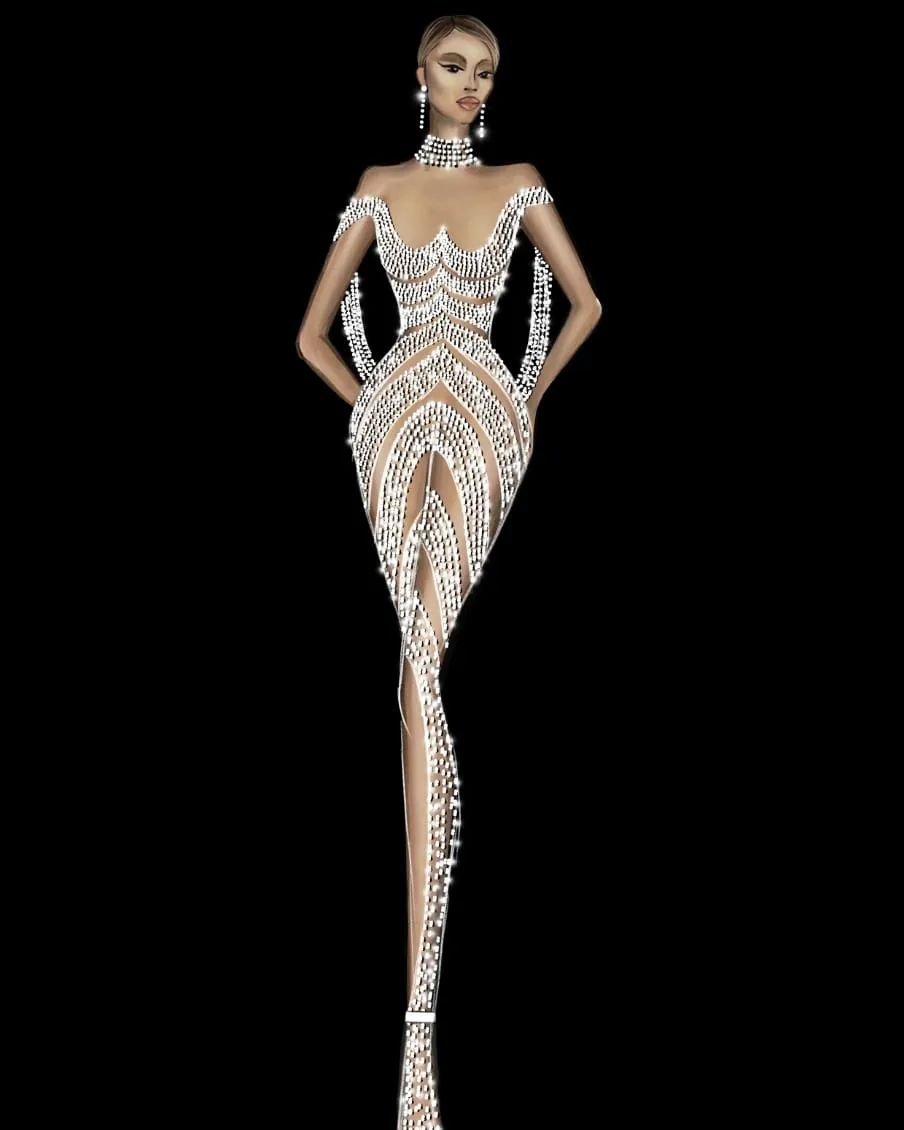 Beyoncé in Custom-Made Georges Hobeika 🖤 at The Opening of Her Renaissance World Tour in Germany!