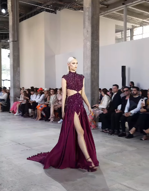 ‘Under My Skin’ by @tonywardcouture Couture show live from Paris!