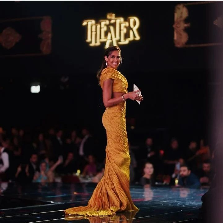 Egyptian Beauty @enjykiwan looked fabulous in a @marmarhalim outfit