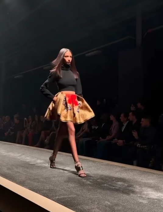 During Milan Fashion Week 2025, Donatella Versace presented a confident collection that celebrated the brand’s iconic elements. The runway showcased bold prints and quilted pieces, reflecting Versace’s signature style. 