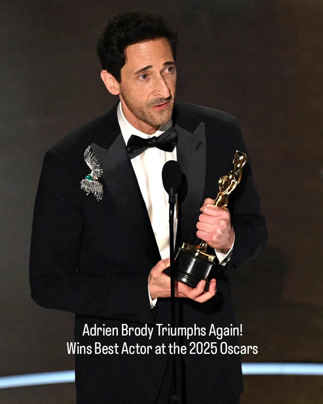 Adrien Brody won the Best Actor Oscar for his role in “The Brutalist,” portraying Hungarian modernist architect László Tóth. This victory marked his second Best Actor win, following his 2003 award for “The Pianist.