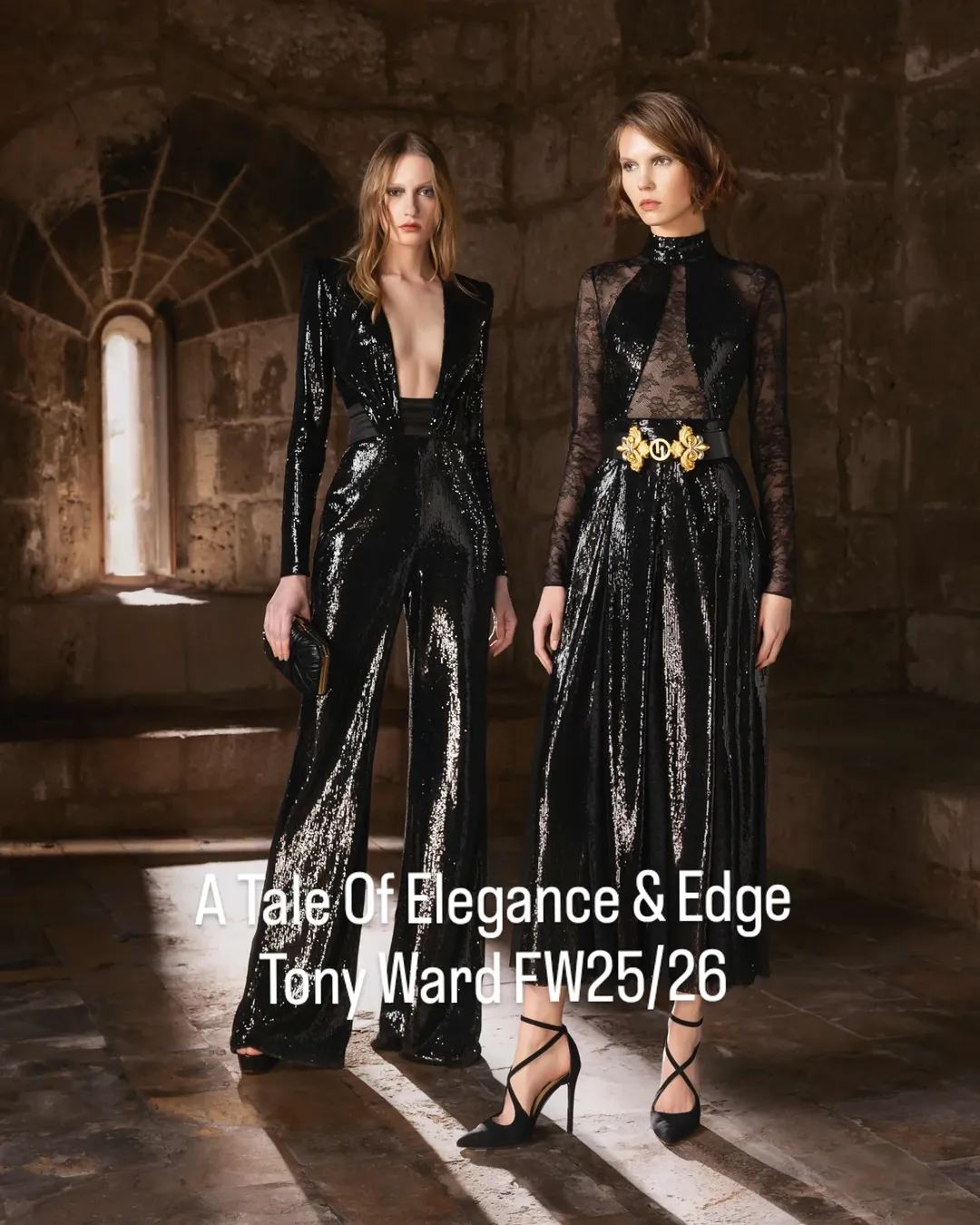 Tony Ward’s Ready-to-Wear Fall/Winter 2025/26 collection is nothing short of breathtaking—a symphony of contrasts where light meets dark, strength embraces softness, and structure flows into fluidity.