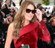 Carla Bruni owned the Cannes red carpet in a striking Roberto Cavalli look.