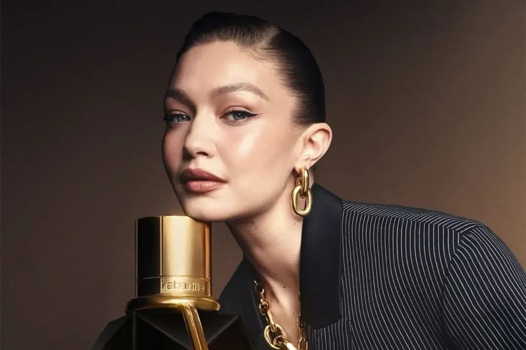 Supermodel Gigi Hadid takes center stage in Rabanne’s latest campaign for Million Gold For Her.
