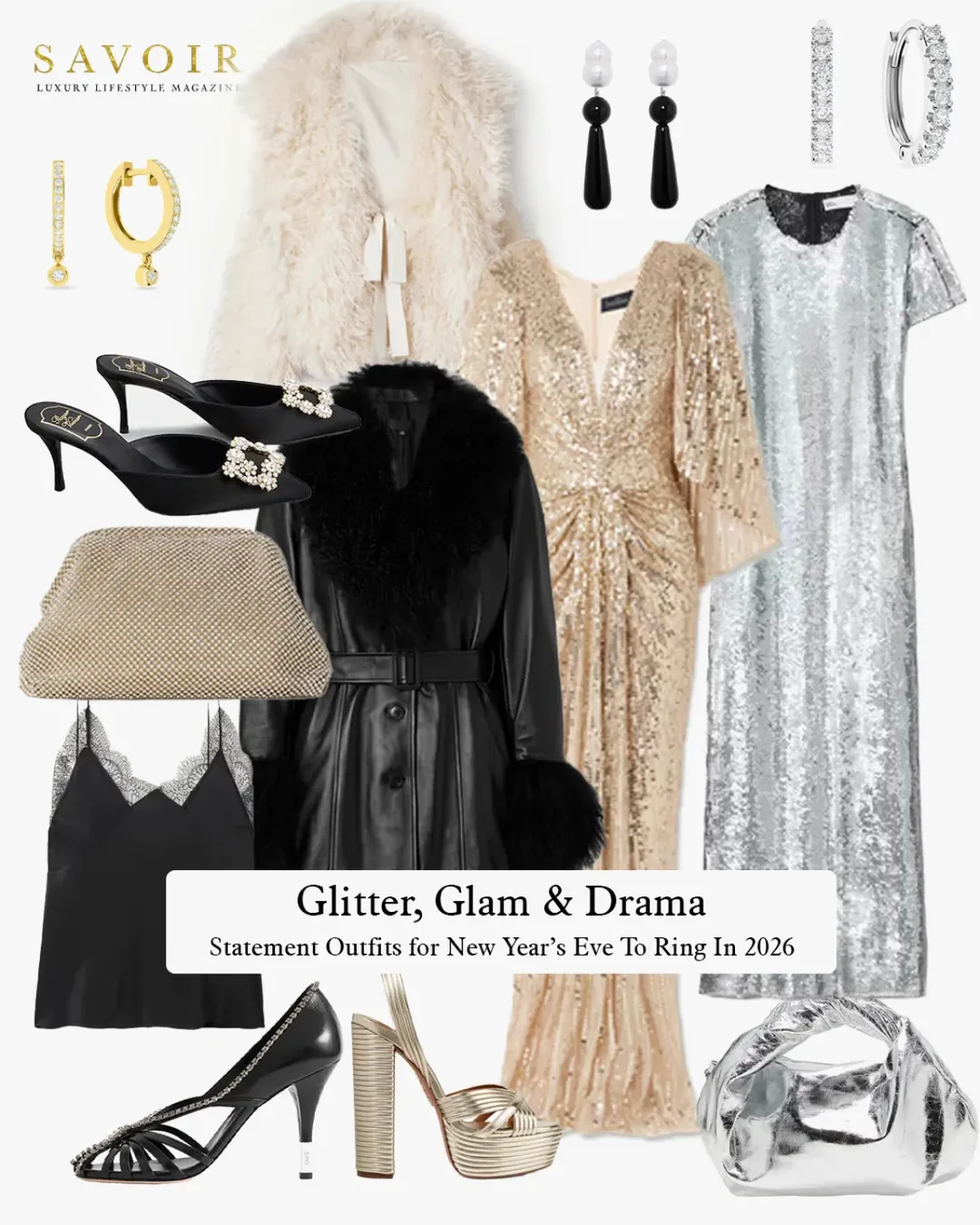 New Year glamour calls for elevated drama — think statement faux fur.