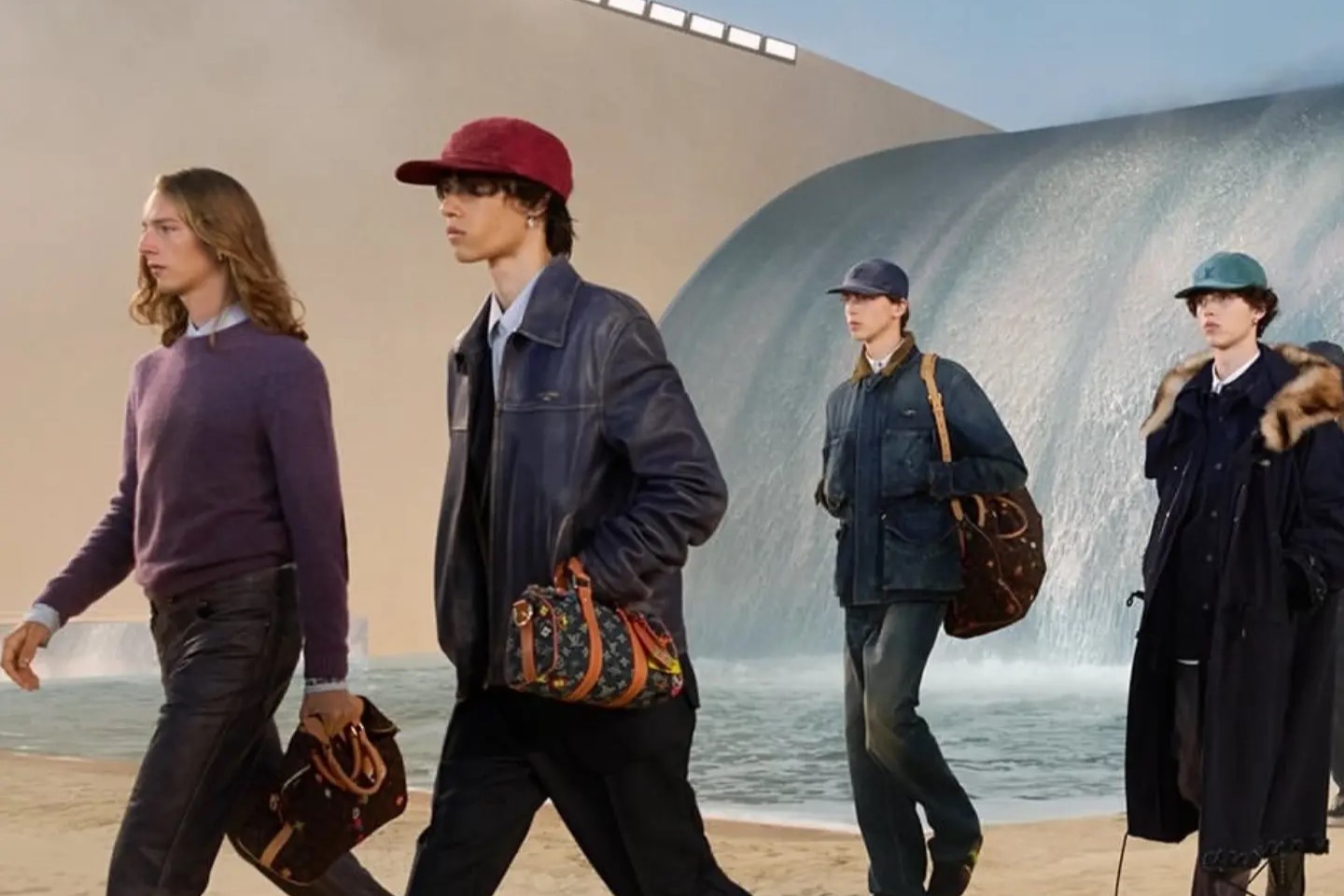 For the Spring-Summer 2027 Show, oceanic inspirations ripple through @pharrell latest collection.